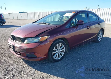 2012 Honda Civic Ex из США, поврежденный, VIN 2HGFB2F84CH542717